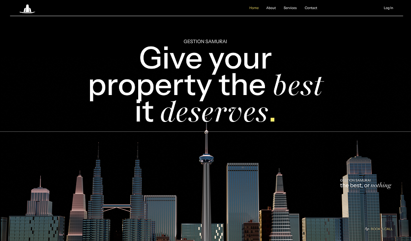 Gestion Samurai — Landing page